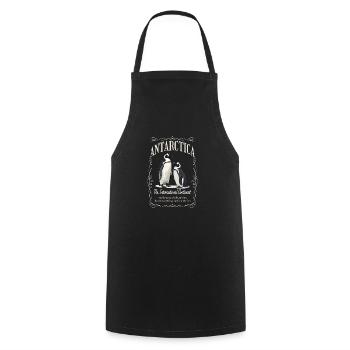 Antarctica - The International Continent - Cooking Apron - black - Front - AI Model Male 185 dark (185cm)