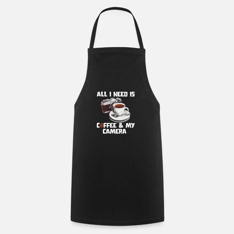 All I need is coffee - Cooking Apron - black