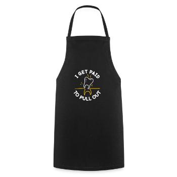 Tooth Fairy Humorous Spell Art - Cooking Apron - black - Front - AI Model Male 185 dark (185cm)