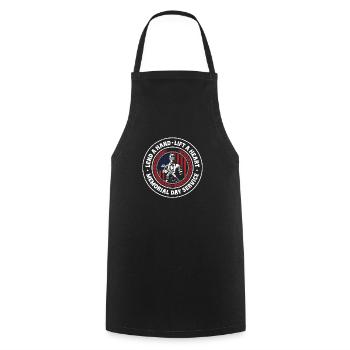 Prêter un soulèvement de main Un service du Memorial Day du cœur - Tablier de cuisine - noir - Devant - AI Model Male 185 dark (185cm)
