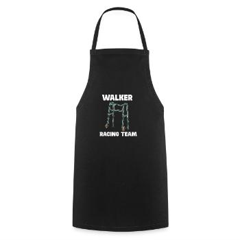 Walker Racing Team - Lustiger Rollator - Kochschürze - Schwarz - Vorne - AI Model Male 185 dark (185cm)
