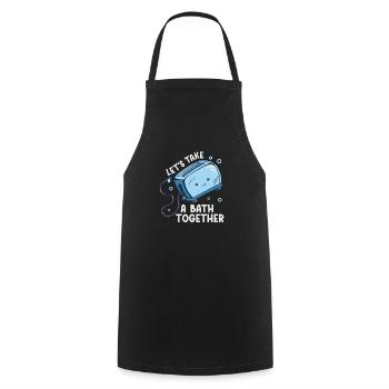 Let's Take A Bath Together Sweet Toaster With - Cooking Apron - black - Front - AI Model Male 185 dark (185cm)
