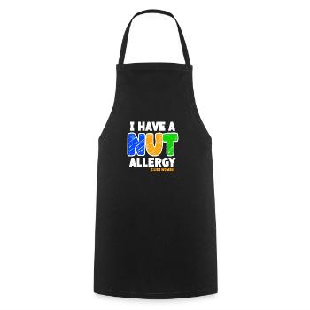 J’ai une allergie aux noix drôle de dicton pour - Tablier de cuisine - noir - Devant - AI Model Male 185 dark (185cm)