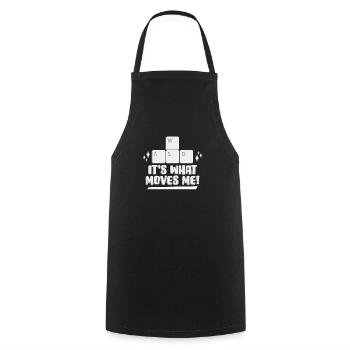 WASD It's What Moves Me Gaming Passion - Cooking Apron - black - Front - AI Model Male 185 dark (185cm)