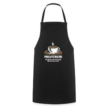 Procaffeinating Kaffeeliebhaber Starten Nichts - Kochschürze - Schwarz - Vorne - AI Model Male 185 dark (185cm)