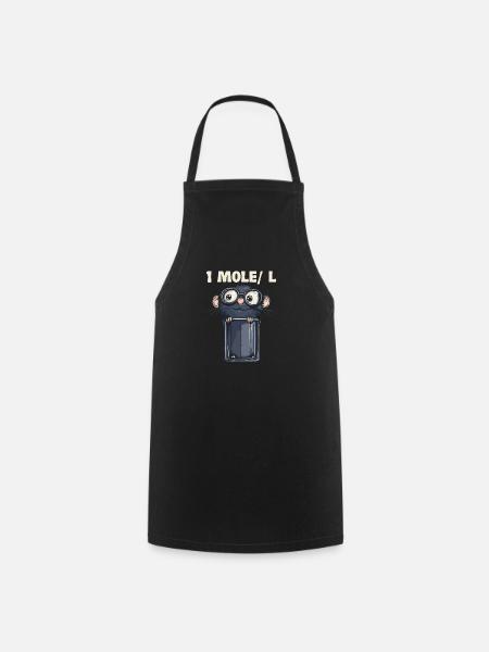 1 mole/l Chimie Humour pour les scientifiques et les scientifiques - Tablier de cuisine - noir