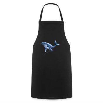 Wal Liebe Blauwal Illustration - Kochschürze - Schwarz - Vorne - AI Model Male 185 dark (185cm)