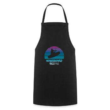 Wakeboard, since 1960 - Kochschürze - Schwarz - Vorne - AI Model Male 185 dark (185cm)