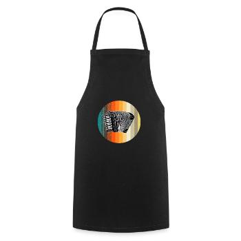 Accordion - Cooking Apron - black - Front - AI Model Male 185 dark (185cm)