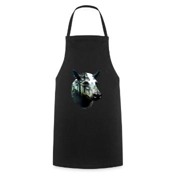 Tapir - Cooking Apron - black - Front - AI Model Male 185 dark (185cm)