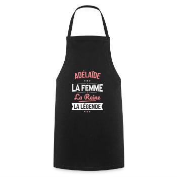 Adélaïde - La Femme - La Reine - La Légende - Tablier de cuisine - noir - Devant - AI Model Male 185 dark (185cm)
