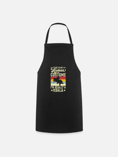 Koala Mädchen Koala Bär Mädchen Australien Geschenk - Kochschürze - Schwarz
