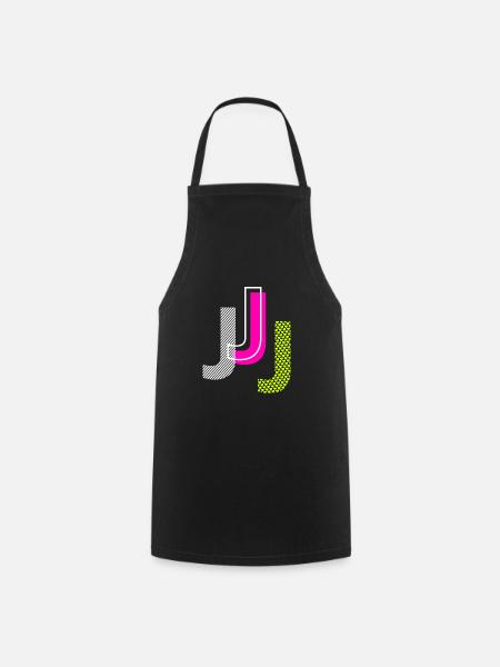 J Buchstabe - Kochschürze - Schwarz