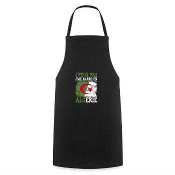 I can't get stuck in Algeria - Cooking Apron - black - Front - AI Model Male 185 dark (185cm)