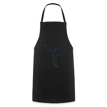 Kickboxing féminin Kickboxeur masculin Boxe - Tablier de cuisine - noir - Devant - AI Model Male 185 dark (185cm)