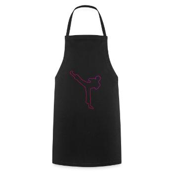 Kickboxing Kickboxer Boxing Women Men's Kickboxing - Cooking Apron - black - Front - AI Model Male 185 dark (185cm)