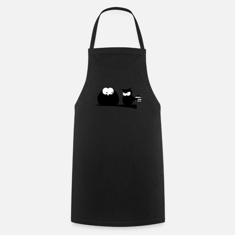 owls - Cooking Apron - black