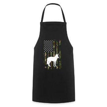 Capture de coyotes et conception de chasseur de coyotes - Tablier de cuisine - noir - Devant - AI Model Male 185 dark (185cm)