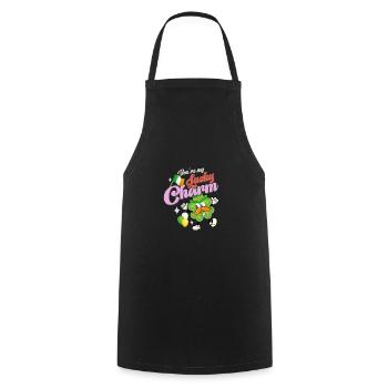 St Paddy's St Patricksday St Patrick Day - Cooking Apron - black - Front - AI Model Male 185 dark (185cm)