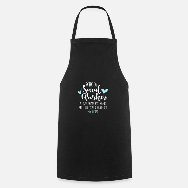 School Social Worker - Cooking Apron - black