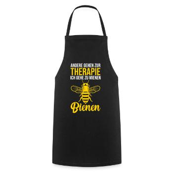 Bienen Therapie Honig Bienenzucht Imkern Imker - Kochschürze - Schwarz - Vorne - AI Model Male 185 dark (185cm)