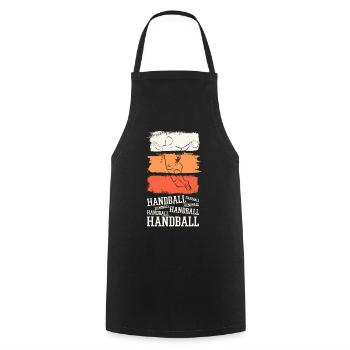 Handball Handball Player HandballEr Vintage Retro - Cooking Apron - black - Front - AI Model Male 185 dark (185cm)