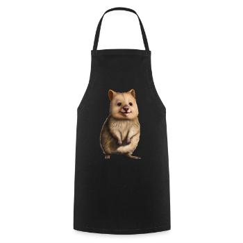 Quokka - the cute marsupial - Cooking Apron - black - Front - AI Model Male 185 dark (185cm)