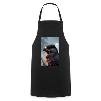 Eagle - Cooking Apron - black - Front - AI Model Male 185 dark (185cm)