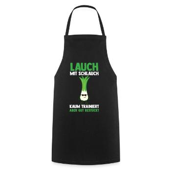 Bodybuilding Sport Fitness Lauch - Kochschürze - Schwarz - Vorne - AI Model Male 185 dark (185cm)