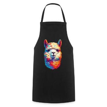 Alpaca - Cooking Apron - black - Front - AI Model Male 185 dark (185cm)