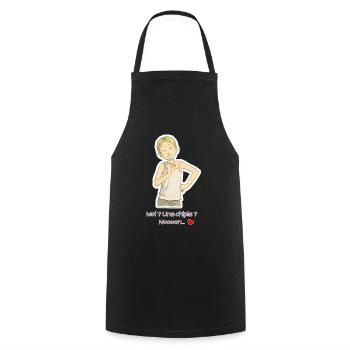La chipie - Tablier de cuisine - noir - Devant - AI Model Male 185 dark (185cm)