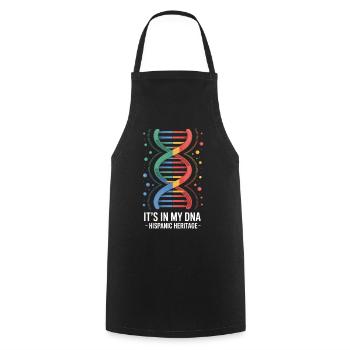 Its In My DNA Hispanic Heritage Pride and Culture - Cooking Apron - black - Front - AI Model Male 185 dark (185cm)