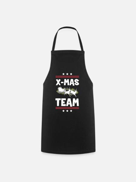 X-Mas Team - Kochschürze - Schwarz