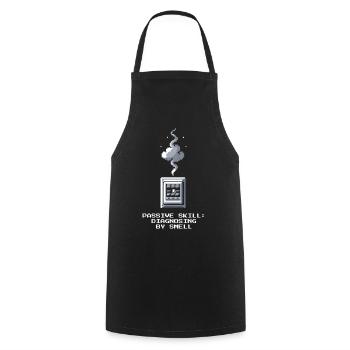Troubleshooting by nose | Electrician Insider - Cooking Apron - black - Front - AI Model Male 185 dark (185cm)