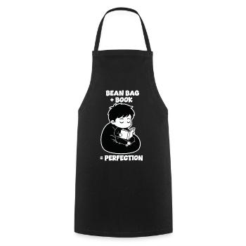 Lecteur Bean Bag Perfection Manga - Tablier de cuisine - noir - Devant - AI Model Male 185 dark (185cm)