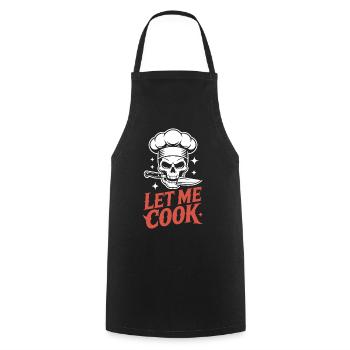 Let Me Cook Cooking Grilling Meme Grill Master Chef - Cooking Apron - black - Front - AI Model Male 185 dark (185cm)