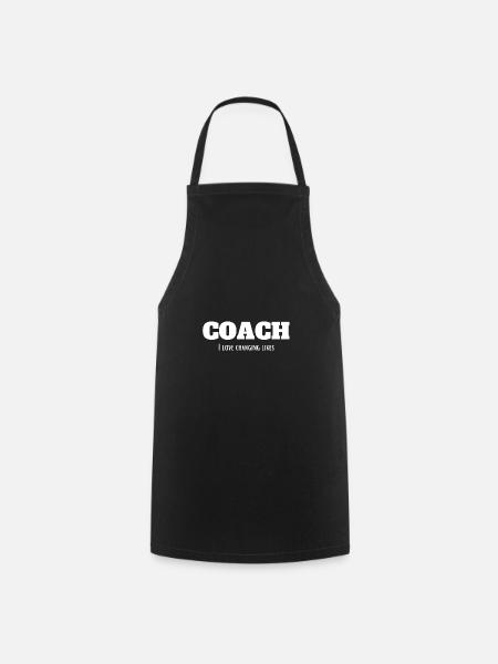 Coach Training Trainer Spruch - Kochschürze - Schwarz