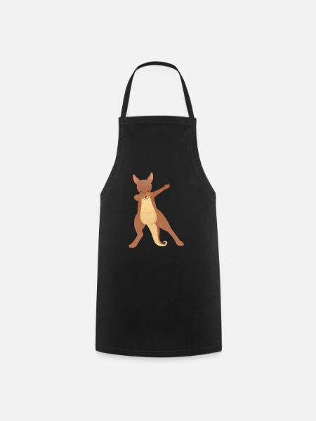 Kangaroo Dab Dance - Kochschürze - Schwarz