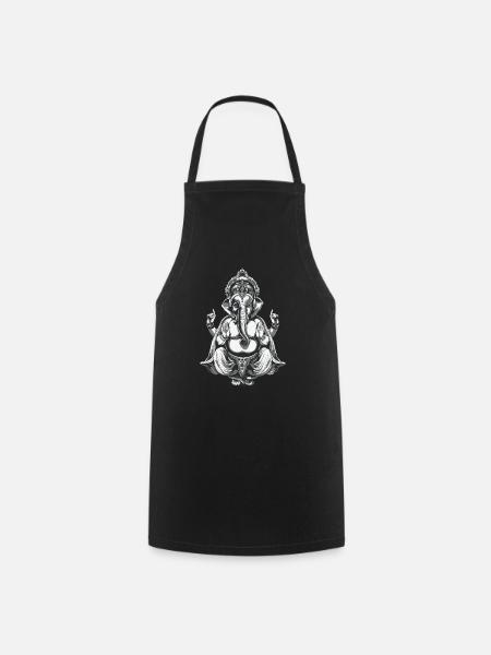 Ganesha deity Hindu - Tablier de cuisine - noir