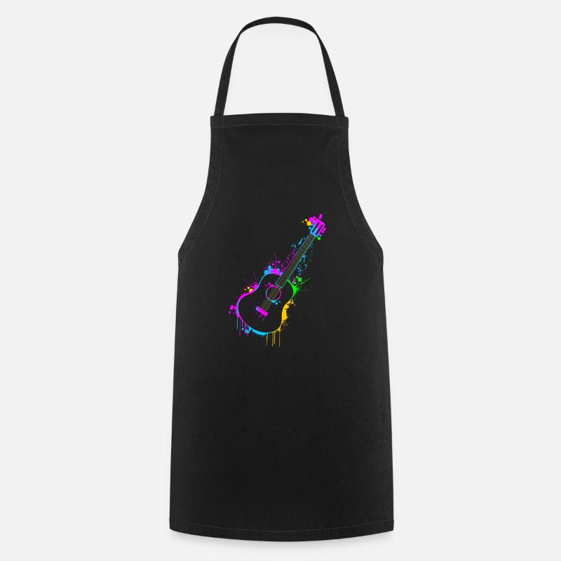 Guitar - Cooking Apron - black