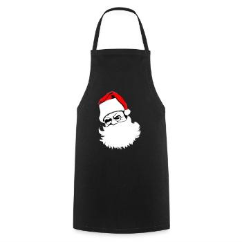 Christmas Hat Santa Claus Christmas Vector - Cooking Apron - black - Front - AI Model Male 185 dark (185cm)