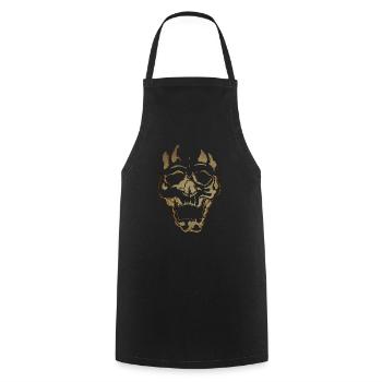 crane1 - Tablier de cuisine - noir - Devant - AI Model Male 185 dark (185cm)