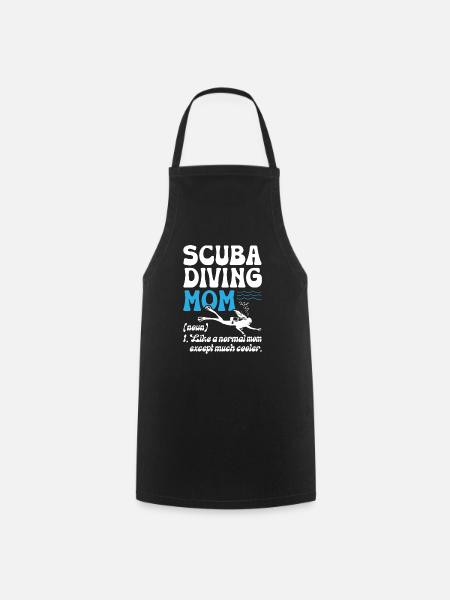 Scuba Diving Mom - Kochschürze - Schwarz