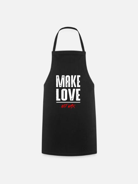 Make Love - Kochschürze - Schwarz