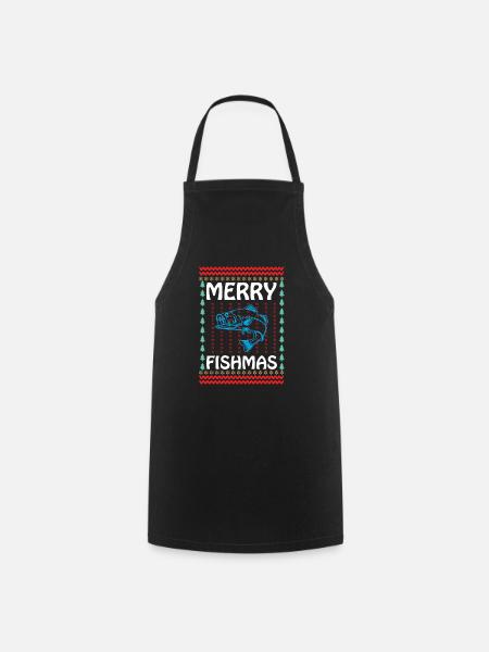 Merry fishmas - Kochschürze - Schwarz