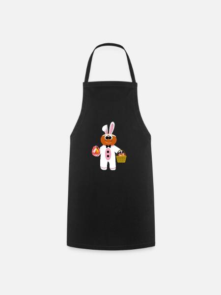 Mannele Mannala Rabbit Alsace - Cooking Apron - black