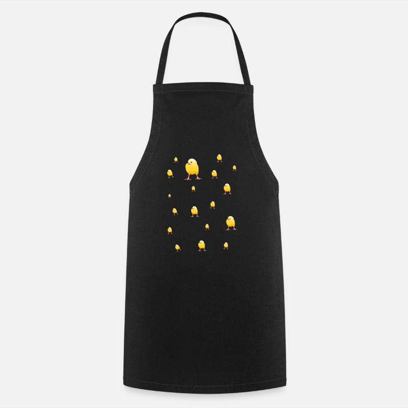 Alarme de poussin - Tablier de cuisine - noir