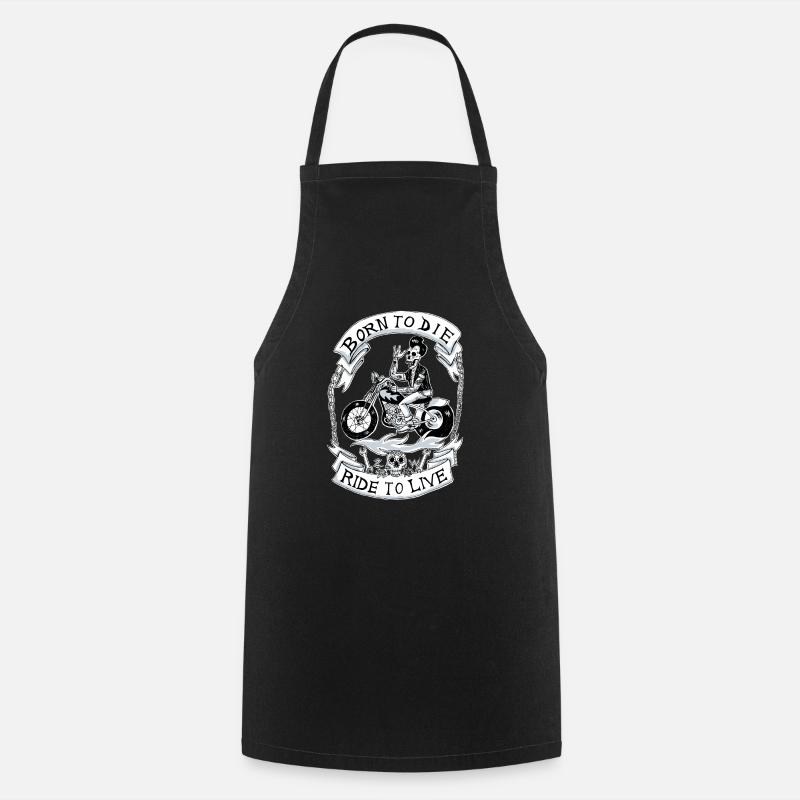 borntoride - Cooking Apron - black