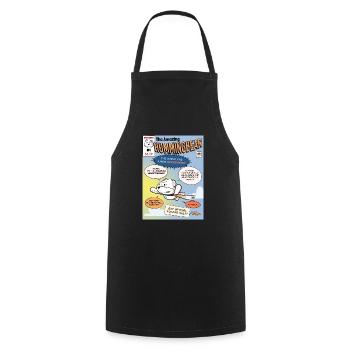 Der erstaunliche Hummingbear #1 - Kochschürze - Schwarz - Vorne - AI Model Male 185 dark (185cm)