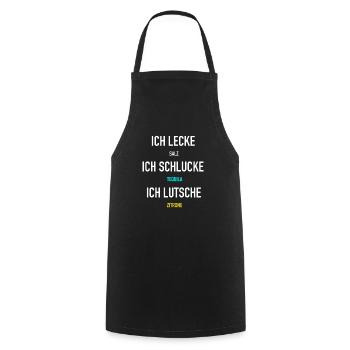 Ich lecke Salz Tequila - Kochschürze - Schwarz - Vorne - AI Model Male 185 dark (185cm)